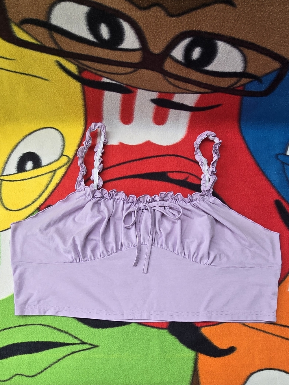 Shein Lavender Crop Top Ruched Bust Crop Cami Top. Size 4XL